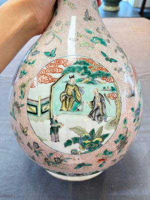 A Chinese famille verte bottle vase, 19th C. — foto 11