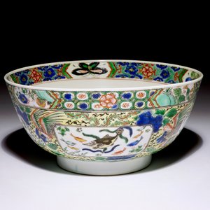 A Chinese famille verte bowl with fish and phoenixes, Kangxi — photo 7