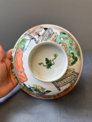A Chinese famille verte bowl with narrative design, 19th C. — photo 13