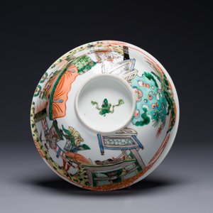 A Chinese famille verte bowl with narrative design, 19th C. — photo 6