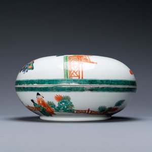 A Chinese famille verte box and cover, 19/20th C. — 照片 6