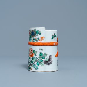 A Chinese famille verte brush pot, 19th C. — photo 6