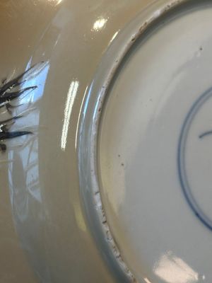 A Chinese famille verte café-au-lait ground plate and a monochrome white plate, Kangxi — photo 7