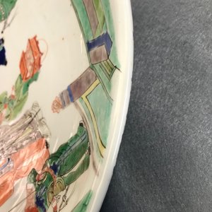 A Chinese famille verte charger with a narrative scene, Kangxi — photo 15
