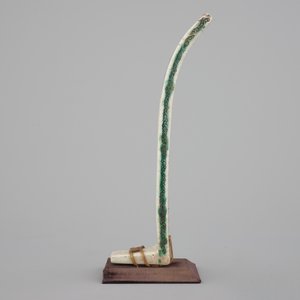 A Chinese famille verte crackle glaze “Yang” talking stick, 19th C. — photo 4