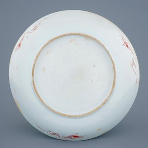 A Chinese famille verte dish with birds and beetles, Kangxi — 照片 2