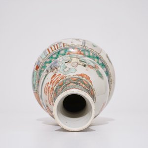 A Chinese famille verte double gourd vase, Kangxi mark, 19th C. — photo 6