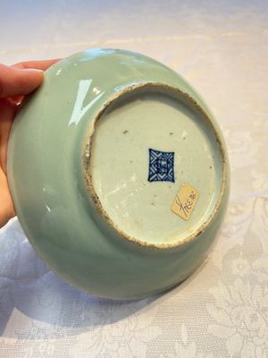 A Chinese famille verte 'Erotic Subject' plate, 19th C. — photo 7