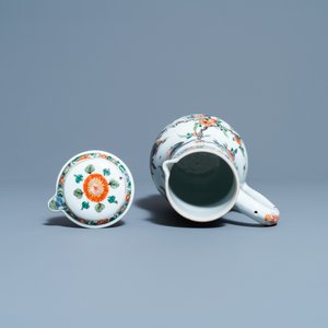 A Chinese famille verte ewer and cover, Kangxi — photo 6