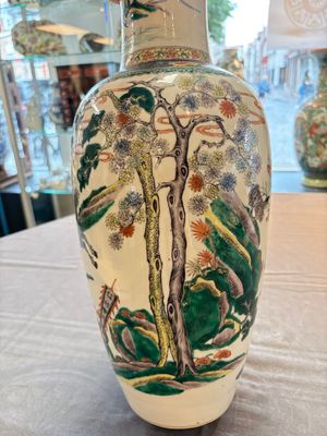 A Chinese famille verte 'Feng Shen Yan Yi 封神演義' vase, Kangxi mark, 19th C. — photo 16