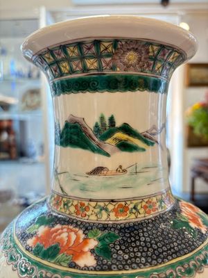 A Chinese famille verte 'Feng Shen Yan Yi 封神演義' vase, Kangxi mark, 19th C. — photo 18