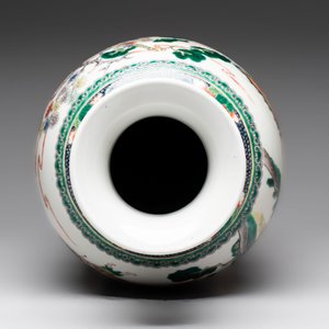 A Chinese famille verte 'Feng Shen Yan Yi 封神演義' vase, Kangxi mark, 19th C. — photo 5