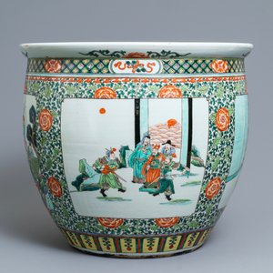 A Chinese famille verte fish bowl, 19th C. — photo 2