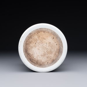 A Chinese famille verte 'fisherman' brush pot, 19th C. — foto 4