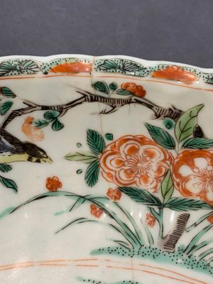 A Chinese famille verte fountain and basin with birds among flowering branches, Kangxi — photo 24