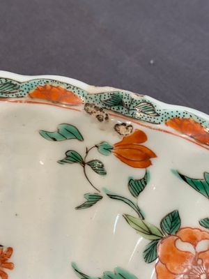 A Chinese famille verte fountain and basin with birds among flowering branches, Kangxi — photo 25