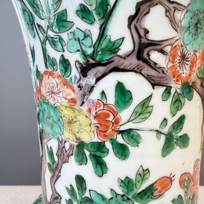 A Chinese famille verte gilt-bronze-mounted 'Yenyen' vase with pheasants — photo 7