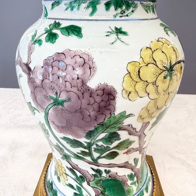 A Chinese famille verte gilt-bronze-mounted 'Yenyen' vase with pheasants — photo 16