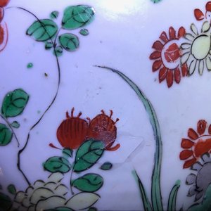 A Chinese famille verte ginger jar and cover, Kangxi — photo 8