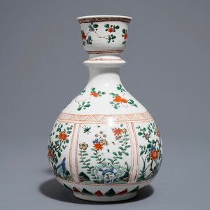 A Chinese famille verte huqqa base for the Islamic market, Kangxi — 照片 1