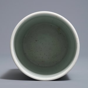 A Chinese famille verte Kangxi style brush pot, 19/20th C. — 照片 6