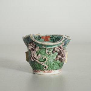 A Chinese famille verte libation cup, Kangxi — photo 12