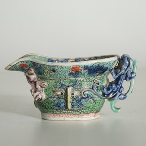 A Chinese famille verte libation cup, Kangxi — photo 9