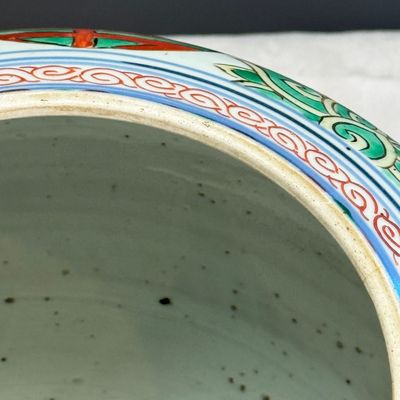 A Chinese famille verte 'Lotus and Shou' vase — photo 15