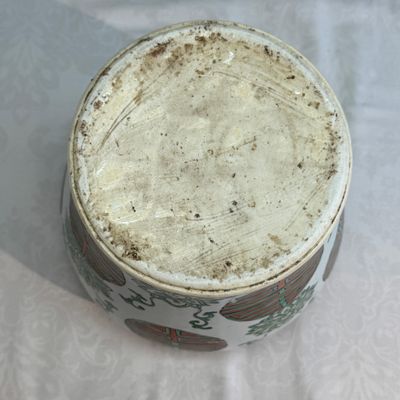 A Chinese famille verte 'Lotus and Shou' vase — photo 18