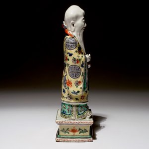 A Chinese famille verte model of Shou Lao, 19th C. — 照片 5