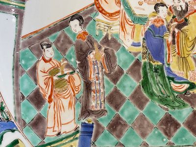 A Chinese famille verte ‘narrative subject’ dish, Kangxi — photo 2