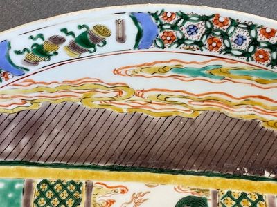 A Chinese famille verte ‘narrative subject’ dish, Kangxi — photo 5