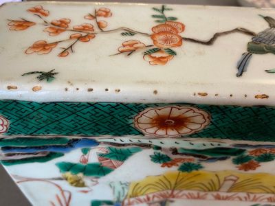 A Chinese famille verte ‘narrative subject’ tile, 19th C. — 照片 9