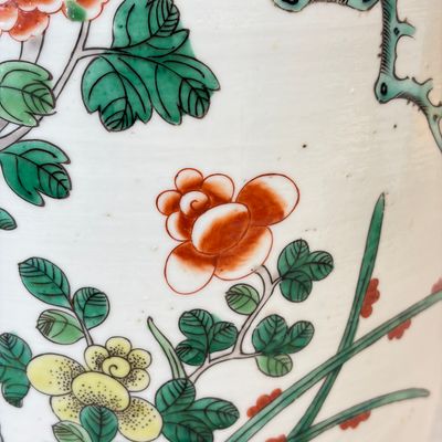 A Chinese famille verte 'Pheasants among Flowering branches' vase — photo 11