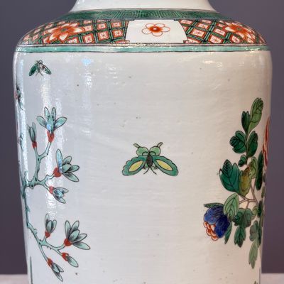 A Chinese famille verte 'Pheasants among Flowering branches' vase — photo 14