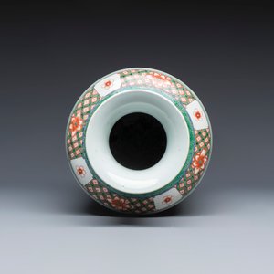 A Chinese famille verte 'Pheasants among Flowering branches' vase — photo 6
