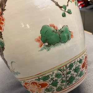 A Chinese famille verte 'pheasants' vase, Kangxi — photo 15
