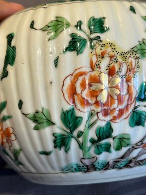 A Chinese famille verte 'phoenixes and peonies' teapot, Kangxi — photo 14