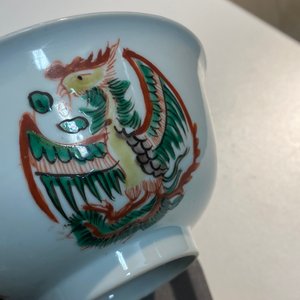 A Chinese famille verte 'phoenixes' bowl, Chenghua merk, Kangxi — 照片 12