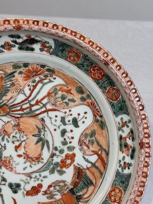 A Chinese famille verte 'phoenixes' dish, Kangxi — photo 5