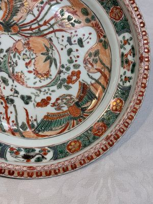 A Chinese famille verte 'phoenixes' dish, Kangxi — photo 6