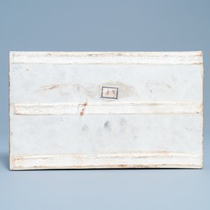 A Chinese famille verte plaque with antiquities, Kangxi — 照片 2