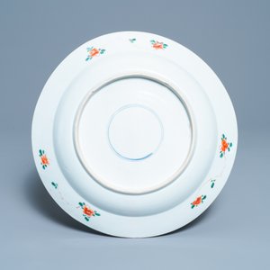 A Chinese famille verte 'qilin and phoenix' dish, Kangxi — 照片 2