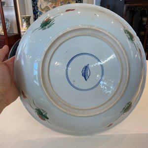 A Chinese famille verte 'qilins and phoenixes' dish, Kangxi — photo 6