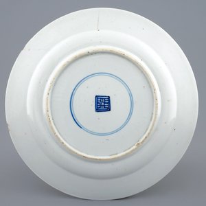 A Chinese famille verte quails plate, Kangxi — 照片 2