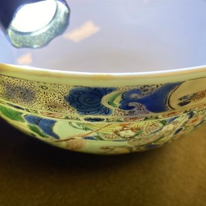 A Chinese famille verte 'Romance of the Western Chamber' bowl, Kangxi — 照片 15