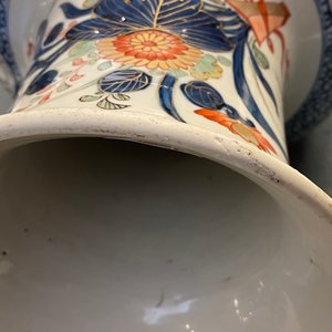 A Chinese famille verte rouleau vase with floral design, Kangxi — 照片 8