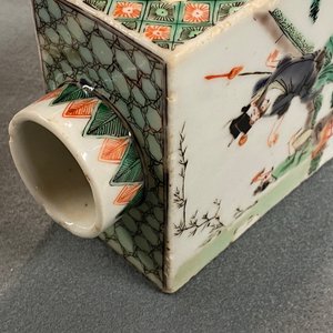 A Chinese famille verte tea caddy, Kangxi — photo 19