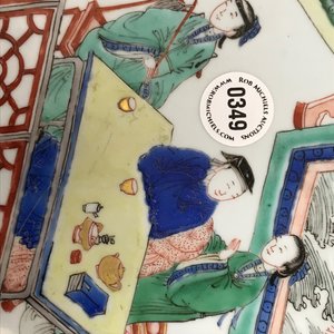 A Chinese famille verte 'tea ceremony' charger, Kangxi — 照片 13