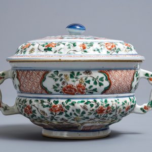A Chinese famille verte tureen and cover, Kangxi — 照片 2